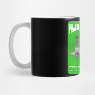 Alien Newbies - Green and White Mug